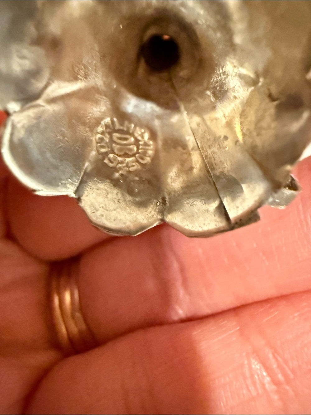 Vintage Sterling Silver Perfume Funnel Floral 925 Mini Antique Vanity Tool - Picture 8 of 10